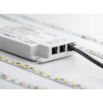 Casa si Gradina - Corpuri si surse de iluminat - Benzi LED - Sursa de Alimentare Easy Click LED, 60W, 50-60HZ, 20IP,Dimensiune 190x62x21mm, 6 Mufe mini AMP,Alb - Infinity.ro