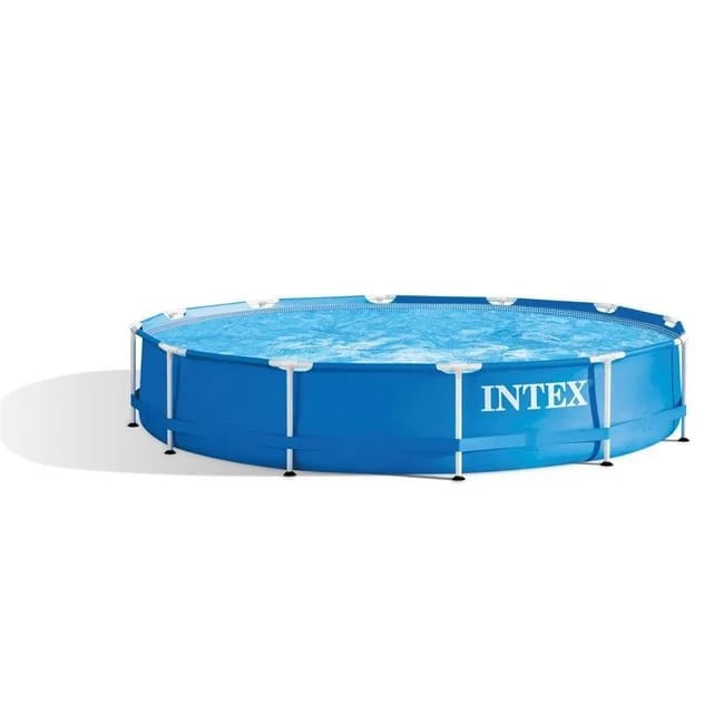 Piscina cu Schelet Metalic Prism cu Pompa de Filtrare si Filtru, Intex, Ø3.66x0.76m, albastru