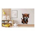 Casa si Gradina - Decoratiuni - Stickere decorative - Sticker decorativ, Jaguar, Portocaliu, 83 cm, 1236STK - Infinity.ro