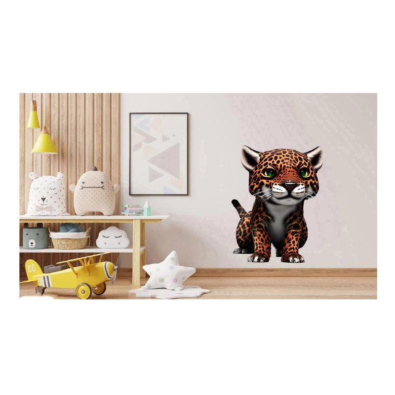 Casa si Gradina - Decoratiuni - Stickere decorative - Sticker decorativ, Jaguar, Portocaliu, 83 cm, 1236STK - Infinity.ro
