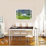 Casa si Gradina - Decoratiuni - Stickere decorative - Sticker decorativ, Fereastra 3D, Rau, 85 cm, 669STK - Infinity.ro