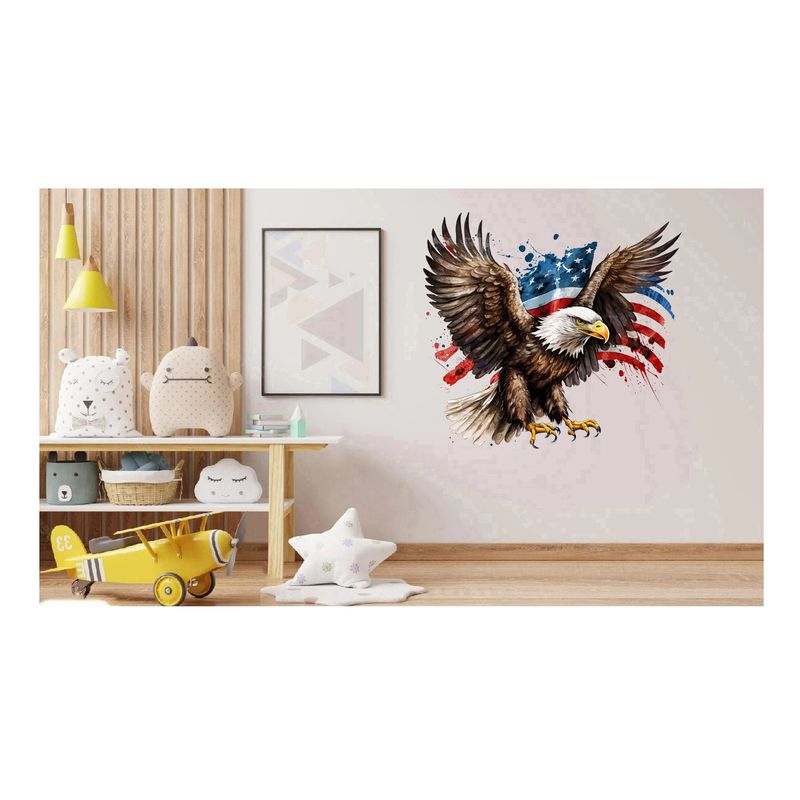 Casa si Gradina - Decoratiuni - Stickere decorative - Sticker decorativ, Vultur American, Multicolor, 62 cm, 1270STK - Infinity.ro