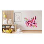 Casa si Gradina - Decoratiuni - Stickere decorative - Sticker decorativ, Fluture, Roz, 69 cm, 1209STK - Infinity.ro