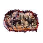 Casa si Gradina - Decoratiuni - Stickere decorative - Sticker decorativ cu Dinozauri, 85 cm, 4237ST-1 - Infinity.ro