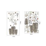 Casa si Gradina - Decoratiuni - Stickere decorative - Sticker decorativ, Vaza cu flori, 118 cm, 741STK - Infinity.ro