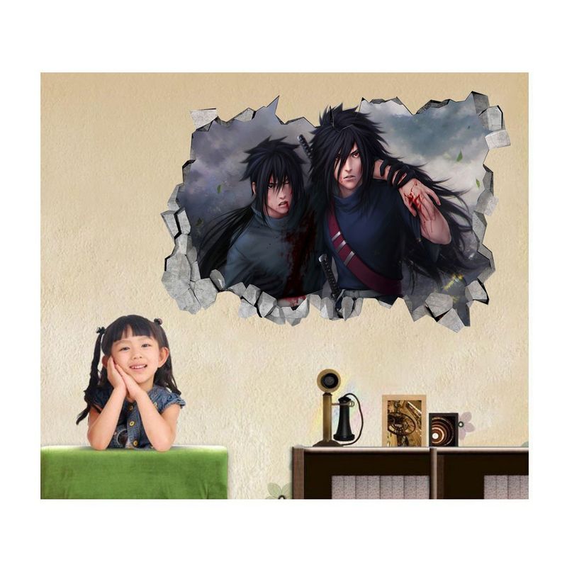 Casa si Gradina - Decoratiuni - Stickere decorative - Sticker decorativ, gaura in perete 3D,  Naruto, 85 cm, 1028STK-2 - Infinity.ro