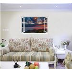 Casa si Gradina - Decoratiuni - Stickere decorative - Sticker decorativ, Fereastra 3D, Munte, 85 cm, 654STK - Infinity.ro