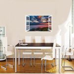 Casa si Gradina - Decoratiuni - Stickere decorative - Sticker decorativ, Fereastra 3D, Munte, 85 cm, 654STK - Infinity.ro