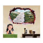 Casa si Gradina - Decoratiuni - Stickere decorative - Sticker decorativ, Gaura in perete 3D, Mare, 85 cm, 401STK - Infinity.ro