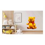 Casa si Gradina - Decoratiuni - Stickere decorative - Sticker decorativ, Ursuletul Winnie the Pooh, Galben, 80 cm, 1245STK - Infinity.ro