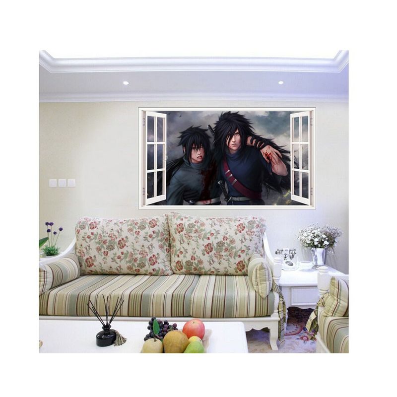 Casa si Gradina - Decoratiuni - Stickere decorative - Sticker decorativ, fereastra 3D,  Naruto, 85 cm, 1028STK - Infinity.ro