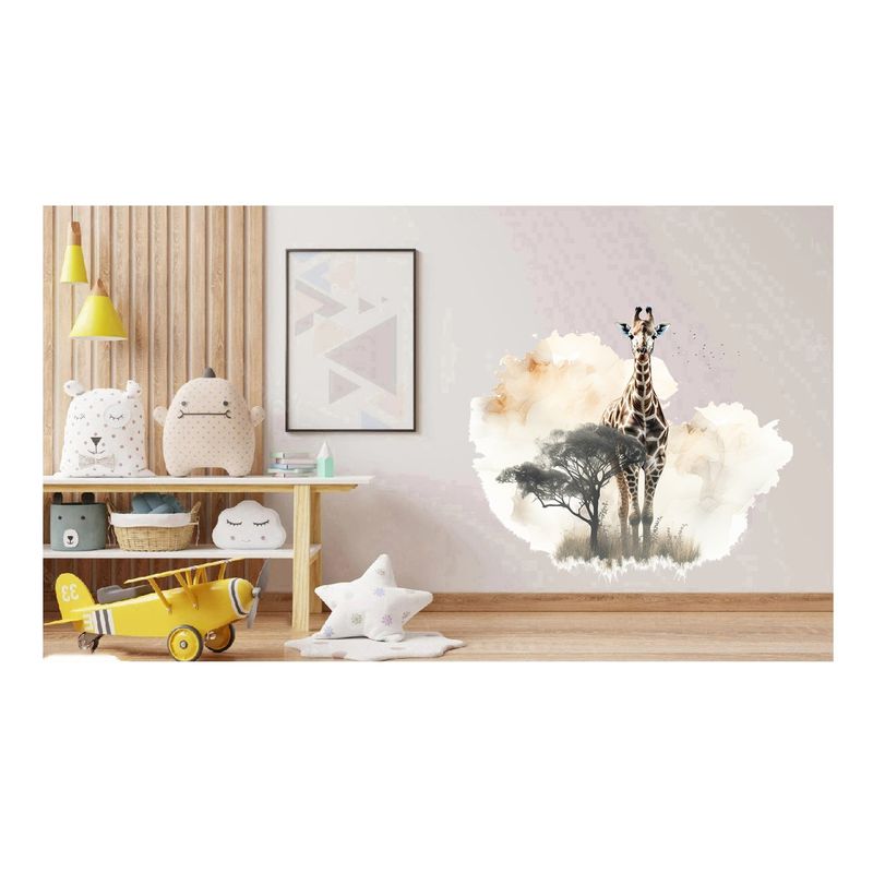 Casa si Gradina - Decoratiuni - Stickere decorative - Sticker decorativ, Girafa, Maro, 70 cm, 1307STK-8 - Infinity.ro