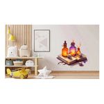 Casa si Gradina - Decoratiuni - Stickere decorative - Sticker decorativ, Cartea cu Vraji, Multicolor, 65 cm, 1263STK-1 - Infinity.ro