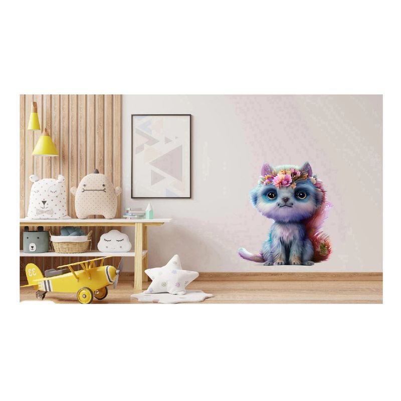 Casa si Gradina - Decoratiuni - Stickere decorative - Sticker decorativ, Pisica, Albastru, 69 cm, 1234STK - Infinity.ro