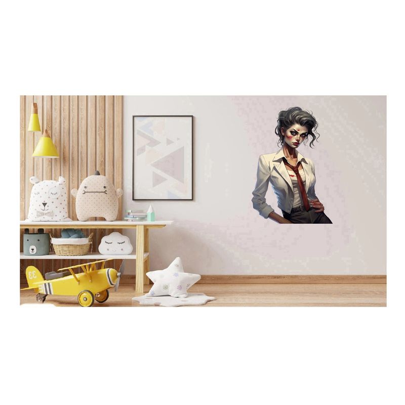 Casa si Gradina - Decoratiuni - Stickere decorative - Sticker decorativ, Zombie, Waterproof, Alb, 90 cm, 1306STK-6 - Infinity.ro