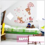 Casa si Gradina - Decoratiuni - Stickere decorative - Sticker decorativ, Ursuleti, Baby shower, 77 cm, 712STK - Infinity.ro