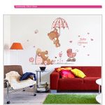 Casa si Gradina - Decoratiuni - Stickere decorative - Sticker decorativ, Ursuleti, Baby shower, 77 cm, 712STK - Infinity.ro