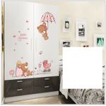 Casa si Gradina - Decoratiuni - Stickere decorative - Sticker decorativ, Ursuleti, Baby shower, 77 cm, 712STK - Infinity.ro