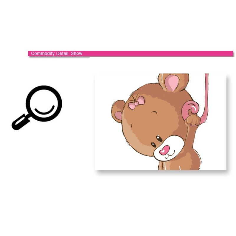 Casa si Gradina - Decoratiuni - Stickere decorative - Sticker decorativ, Ursuleti, Baby shower, 77 cm, 712STK - Infinity.ro