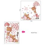 Casa si Gradina - Decoratiuni - Stickere decorative - Sticker decorativ, Ursuleti, Baby shower, 77 cm, 712STK - Infinity.ro