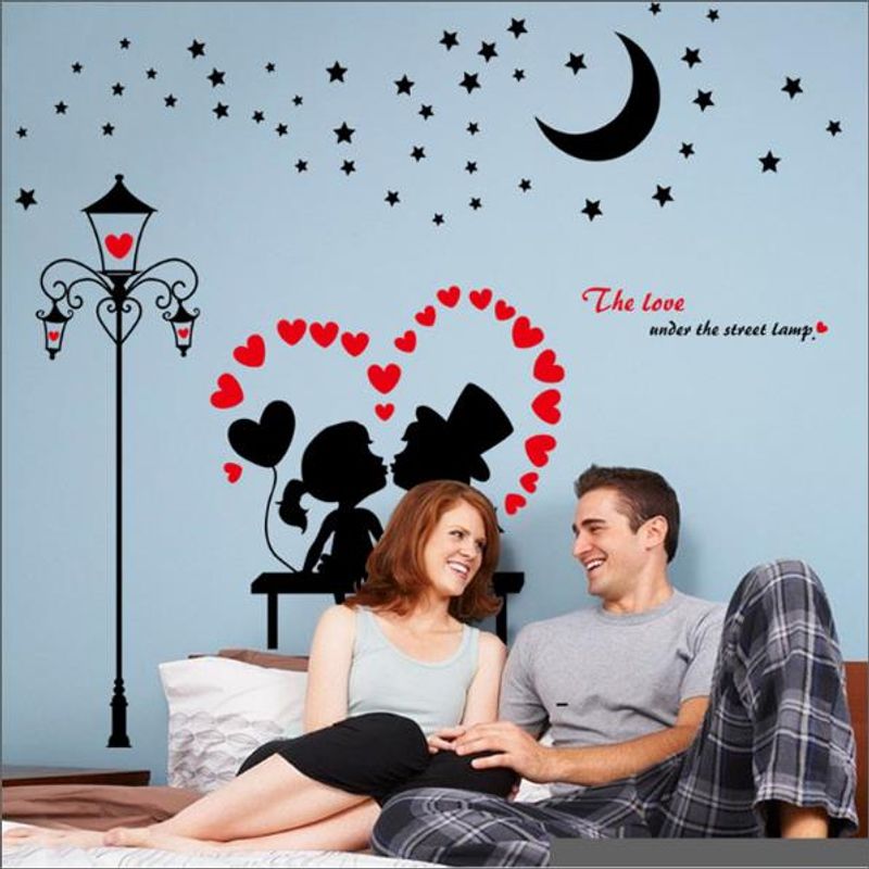 Casa si Gradina - Decoratiuni - Stickere decorative - Sticker  decorativ  Indragostiti pe banca - Infinity.ro