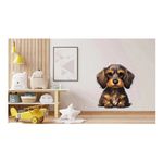 Casa si Gradina - Decoratiuni - Stickere decorative - Sticker decorativ, Catel, Maro, 80 cm, 1212STK - Infinity.ro