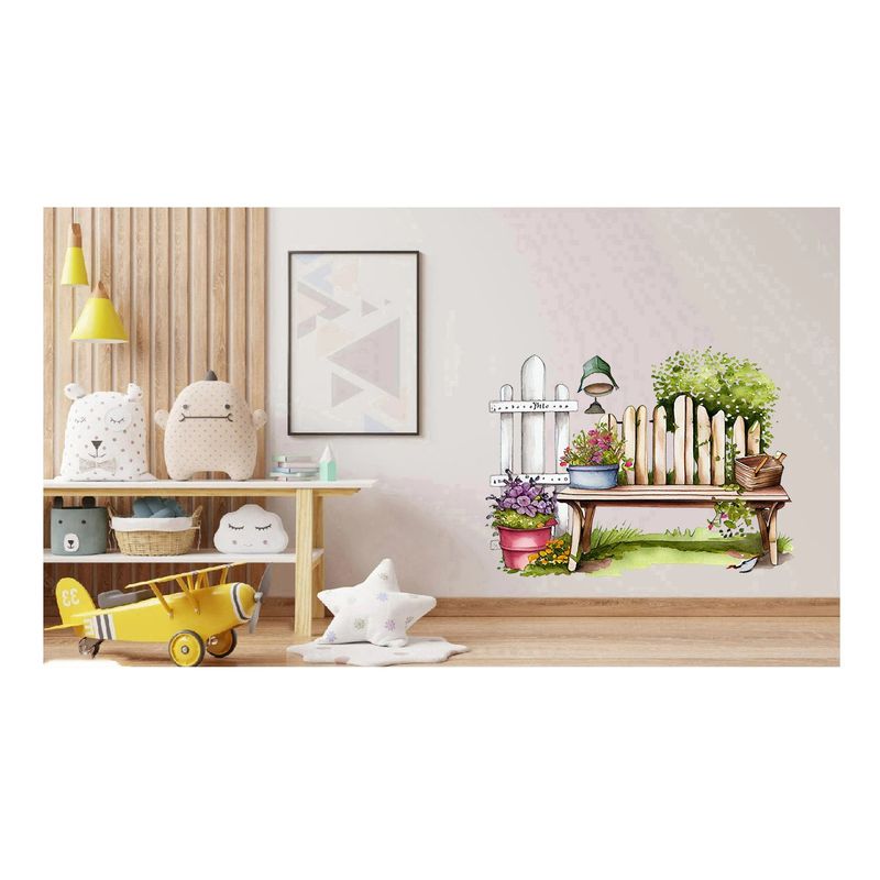 Casa si Gradina - Decoratiuni - Stickere decorative - Sticker decorativ, Gard, Verde, 68 cm, 1261STK-2 - Infinity.ro