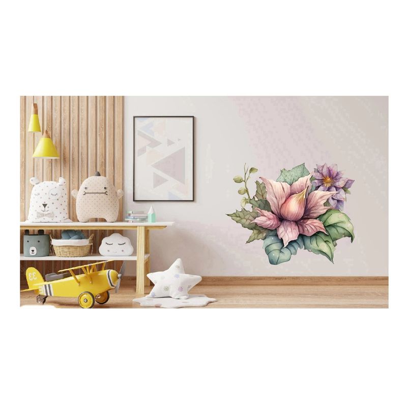 Casa si Gradina - Decoratiuni - Stickere decorative - Sticker decorativ, Floare, Dragon, Roz, 60 cm, 1207STK-4 - Infinity.ro
