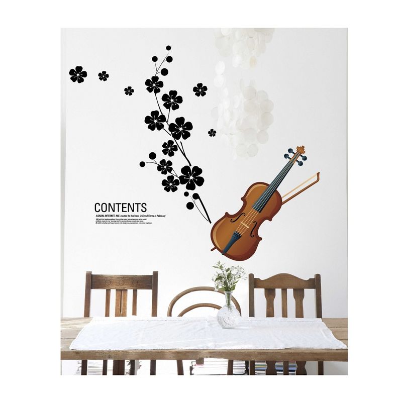 Casa si Gradina - Decoratiuni - Stickere decorative - Sticker decorativ, Vioara, 75 cm, 809STK - Infinity.ro