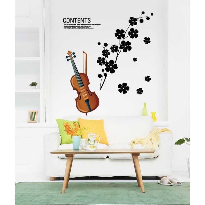 Casa si Gradina - Decoratiuni - Stickere decorative - Sticker decorativ, Vioara, 75 cm, 809STK - Infinity.ro
