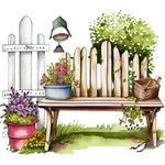 Casa si Gradina - Decoratiuni - Stickere decorative - Sticker decorativ, Gard, Verde, 68 cm, 1261STK-2 - Infinity.ro