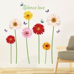 Casa si Gradina - Decoratiuni - Stickere decorative - Sticker decorativ, Flori Gerbera, 125 cm, 803STK - Infinity.ro