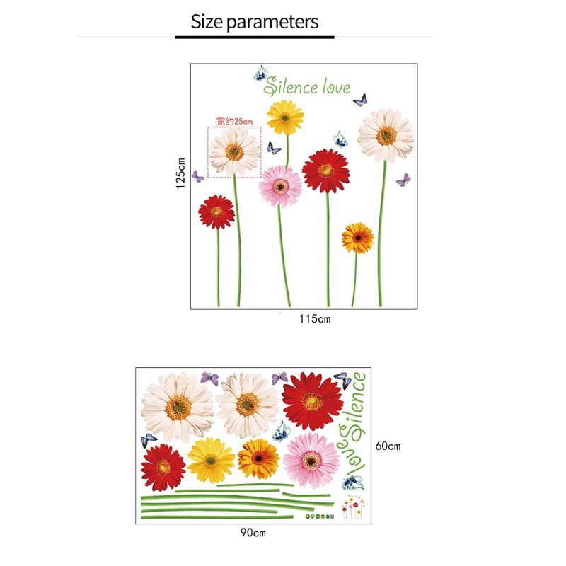 Casa si Gradina - Decoratiuni - Stickere decorative - Sticker decorativ, Flori Gerbera, 125 cm, 803STK - Infinity.ro