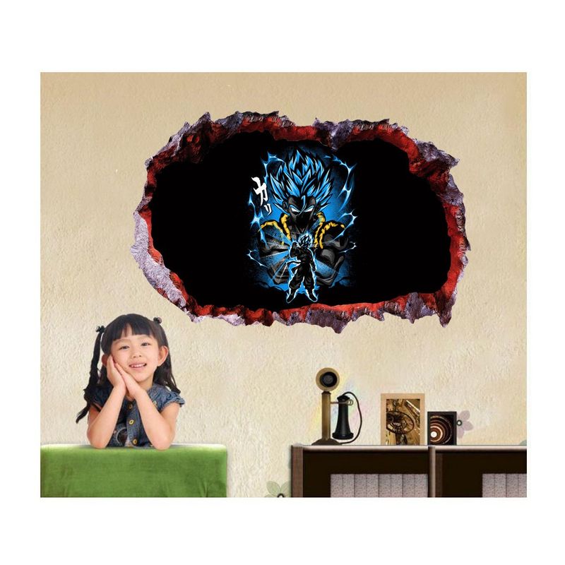 Casa si Gradina - Decoratiuni - Stickere decorative - Sticker decorativ, gaura in perete 3D,  Dragon Ball, 85 cm, 1027STK-1 - Infinity.ro