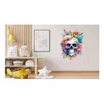 Casa si Gradina - Decoratiuni - Stickere decorative - Sticker decorativ, Craniu, Multicolor, 82 cm, 1274STK - Infinity.ro
