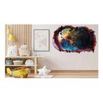 Casa si Gradina - Decoratiuni - Stickere decorative - Sticker decorativ, Planeta, Albastru, 90 cm, 1315STK-4 - Infinity.ro