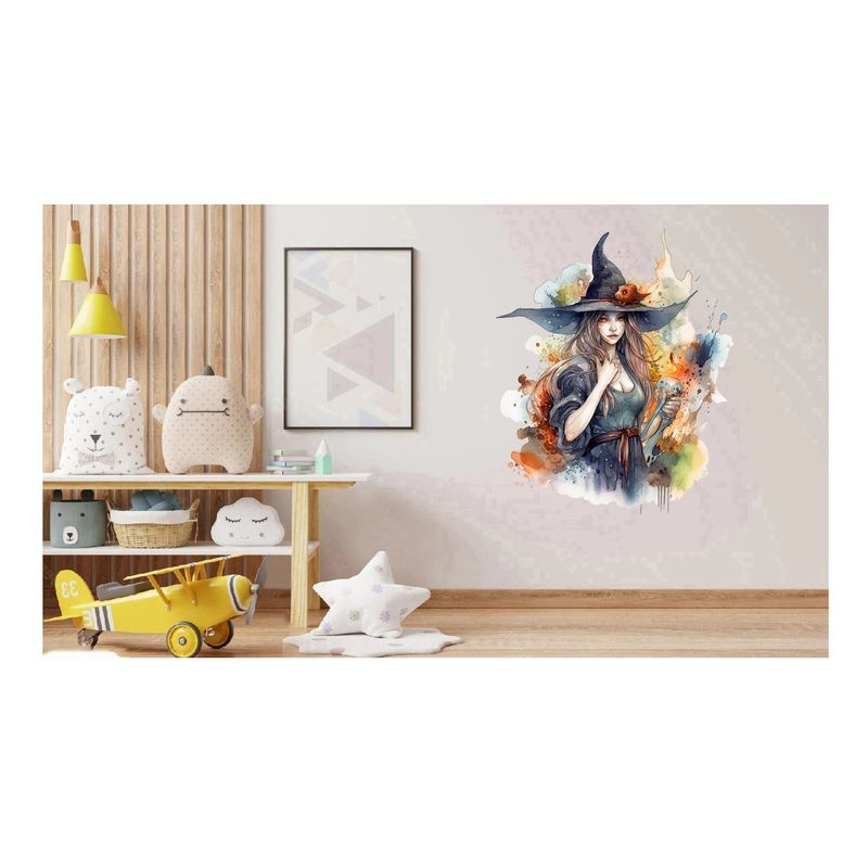 Casa si Gradina - Decoratiuni - Stickere decorative - Sticker decorativ, Vrajitoare, Albastru, 69 cm, 1285STK-5 - Infinity.ro