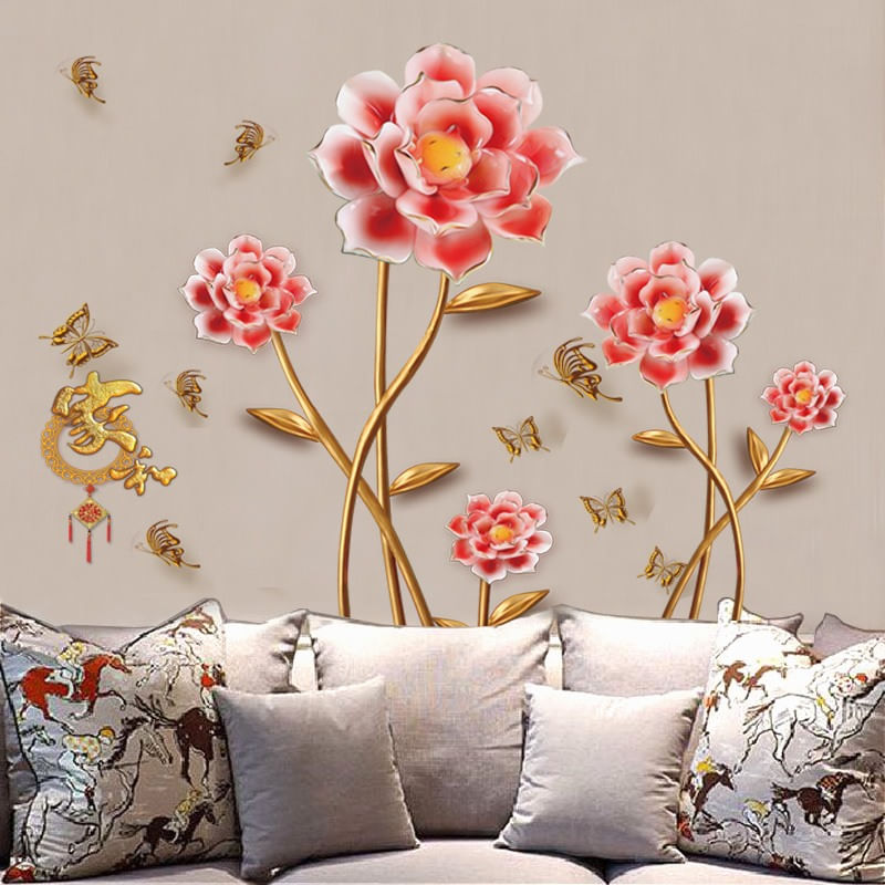 Casa si Gradina - Decoratiuni - Stickere decorative - Sticker decorativ, Flori, 145 cm, 756STK - Infinity.ro