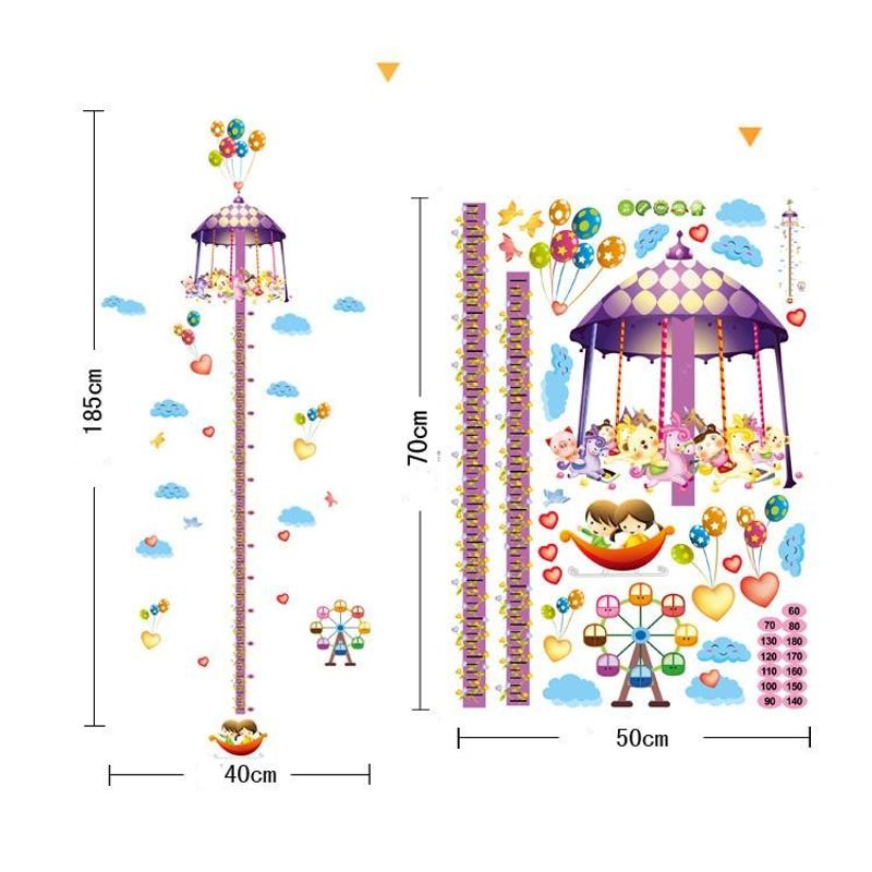 Casa si Gradina - Decoratiuni - Stickere decorative - Sticker decorativ, Masuratoare, Parc de distratii, 185 cm, 705STK - Infinity.ro
