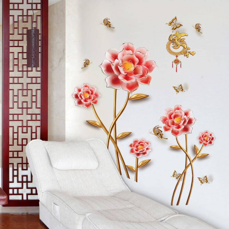 Casa si Gradina - Decoratiuni - Stickere decorative - Sticker decorativ, Flori, 145 cm, 756STK - Infinity.ro