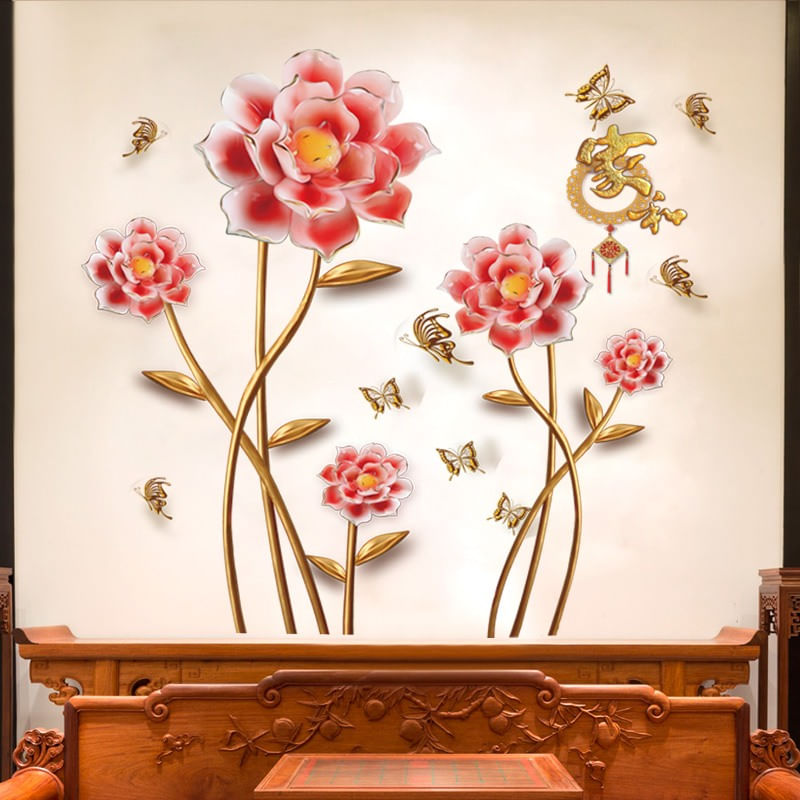 Casa si Gradina - Decoratiuni - Stickere decorative - Sticker decorativ, Flori, 145 cm, 756STK - Infinity.ro