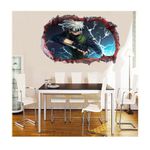 Casa si Gradina - Decoratiuni - Stickere decorative - Sticker decorativ, Gaura in perete 3D, Anime, 85 cm, 1002STK-1 - Infinity.ro