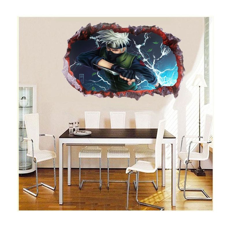 Casa si Gradina - Decoratiuni - Stickere decorative - Sticker decorativ, Gaura in perete 3D, Anime, 85 cm, 1002STK-1 - Infinity.ro