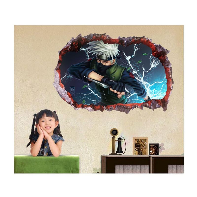 Casa si Gradina - Decoratiuni - Stickere decorative - Sticker decorativ, Gaura in perete 3D, Anime, 85 cm, 1002STK-1 - Infinity.ro
