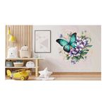 Casa si Gradina - Decoratiuni - Stickere decorative - Sticker decorativ Fluture, Verde, 63 cm, 1316STK-4 - Infinity.ro