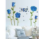 Casa si Gradina - Decoratiuni - Stickere decorative - Sticker decorativ, Trandafiri albastrii, 100 cm, 817STK - Infinity.ro