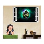 Casa si Gradina - Decoratiuni - Stickere decorative - Sticker decorativ, fereastra 3D,  Dragon Ball, 85 cm, 1023STK - Infinity.ro