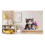 Casa si Gradina - Decoratiuni - Stickere decorative - Sticker decorativ, Pisicute, Alb, 76 cm, 1251STK - Infinity.ro