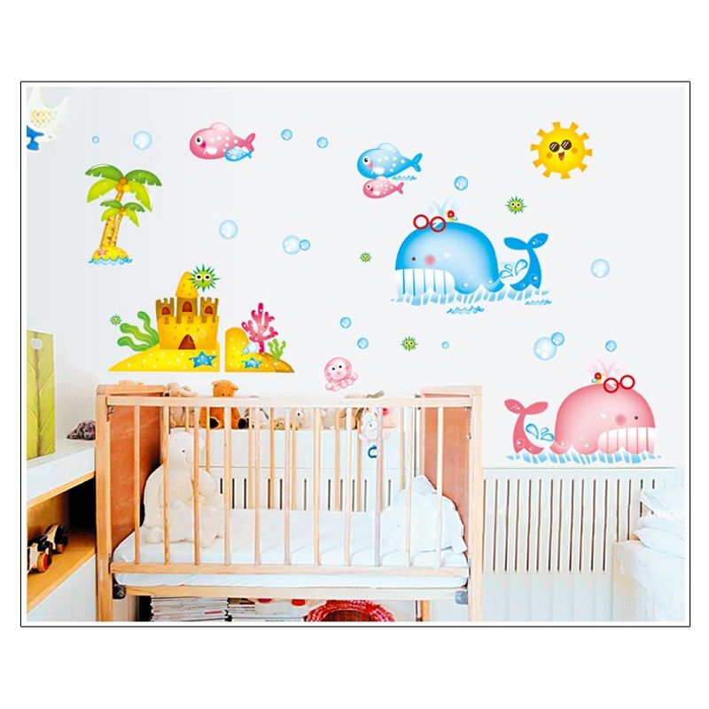 Casa si Gradina - Decoratiuni - Stickere decorative - Sticker decorativ, Animale marine, 130 cm, 786STK - Infinity.ro