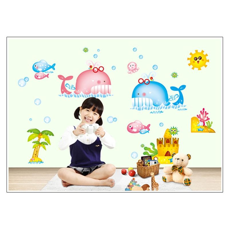 Casa si Gradina - Decoratiuni - Stickere decorative - Sticker decorativ, Animale marine, 130 cm, 786STK - Infinity.ro